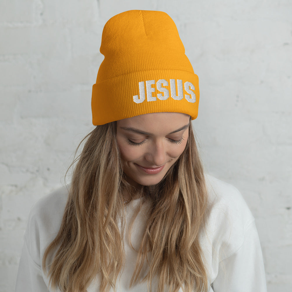 JESUS Cuffed Beanie Multiple Colors