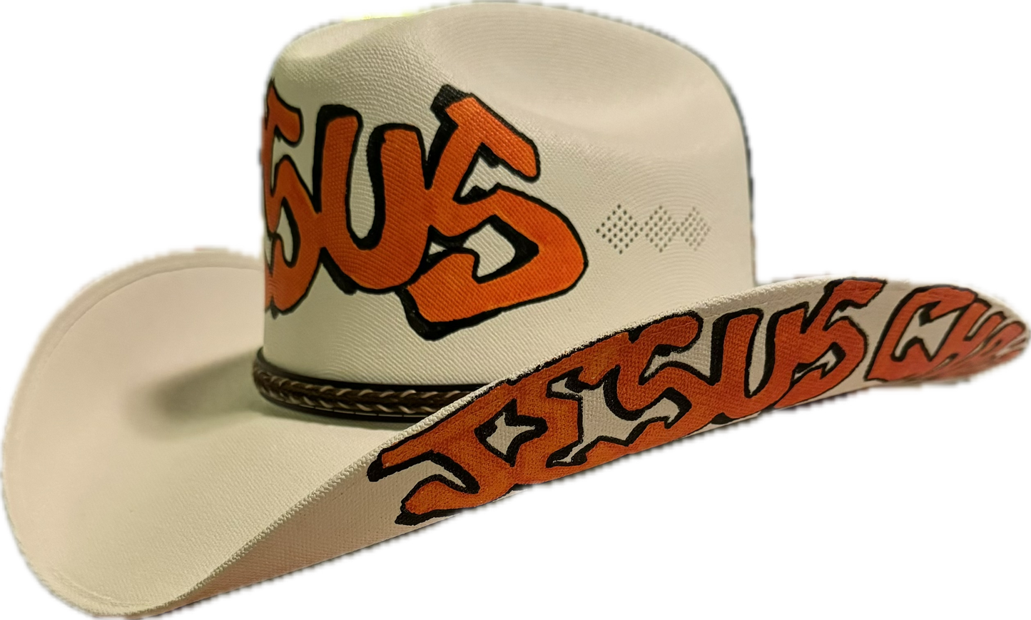 Custom Hand Painted JESUS CHRIST Cowboy Hat